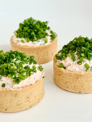 Salmon Rillette Mini Tarts Mapleton House Catering